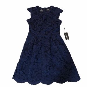 Karl Lagerfeld Paris Navy Blue Dress NWT